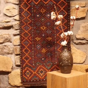 Alfombra antigua Baluch, Afganistán. 100x58 cms