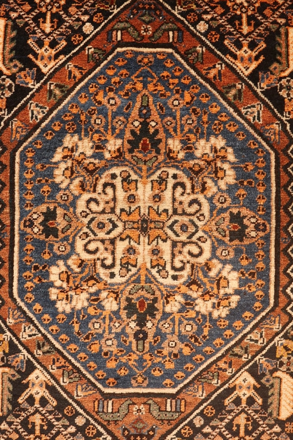 Alfombra antigua Qashqai, Irán. 94x69 cms - Imagen 3