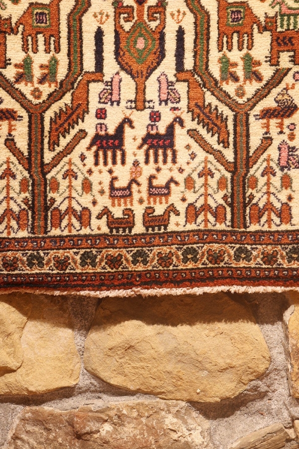 Semi-antique afshar rug from Iran. 91x64 cms - Image 3
