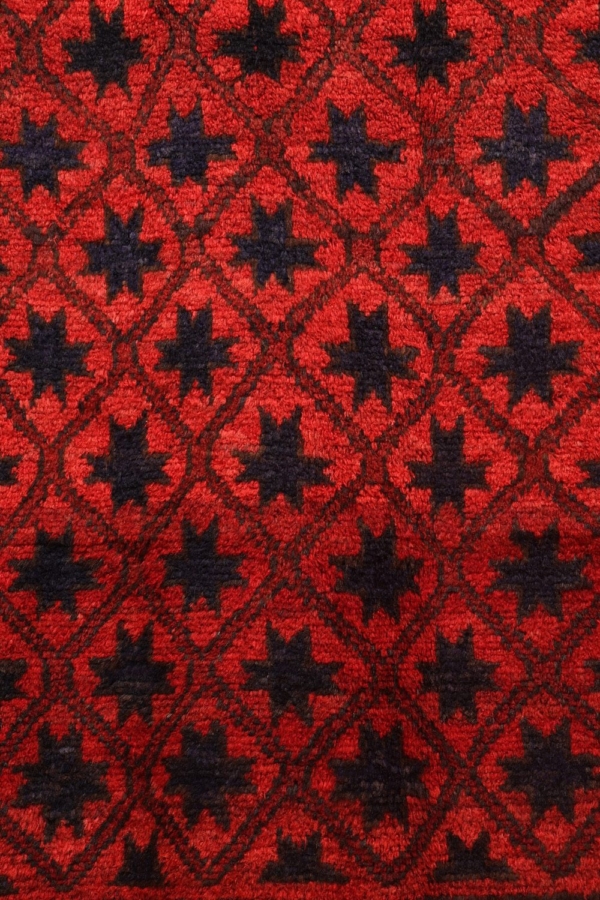 Alfombra tribal semi antigua Baluch, Afganistán. 243x168 cms - Imagen 3