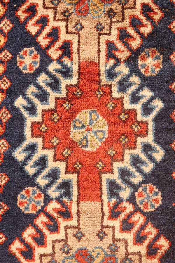 Alfombra semi antigua Yalameh, Irán. 80x53 cms - Imagen 3