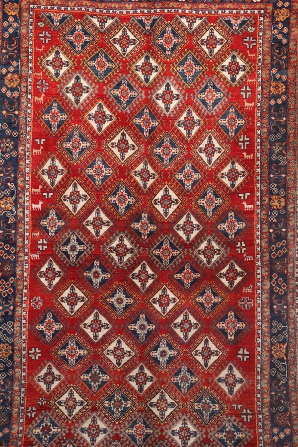 Semi-antique Qashqai rug from Iran. 208x118 cms - Image 3