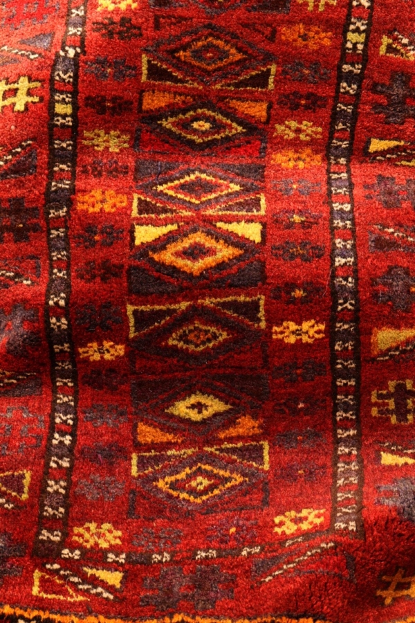 Almohadón o balisht semi antiguo Baluch, Afganistán. 112x65 cms - Imagen 6