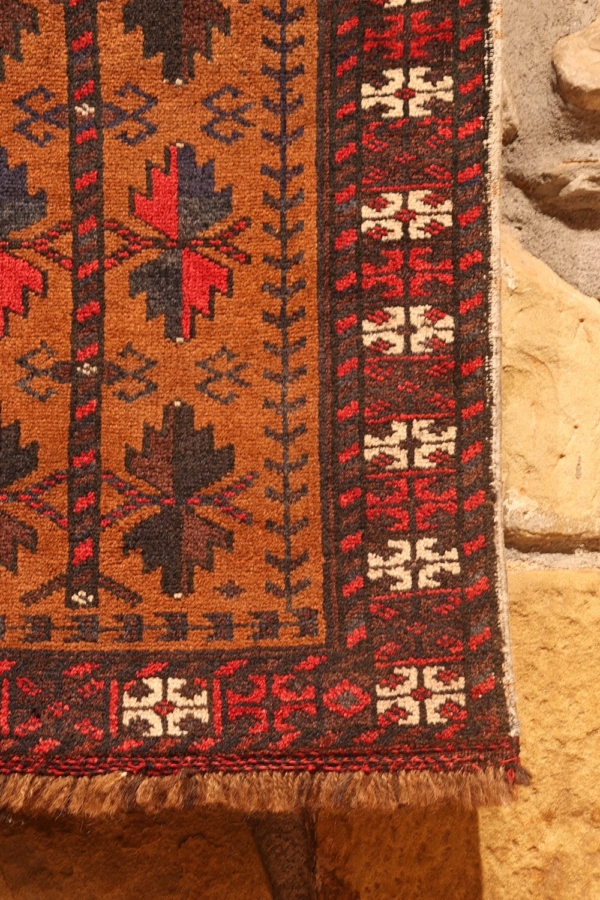 Alfombra vintage Baluch, Afganistán. 93x50 cms - Imagen 5