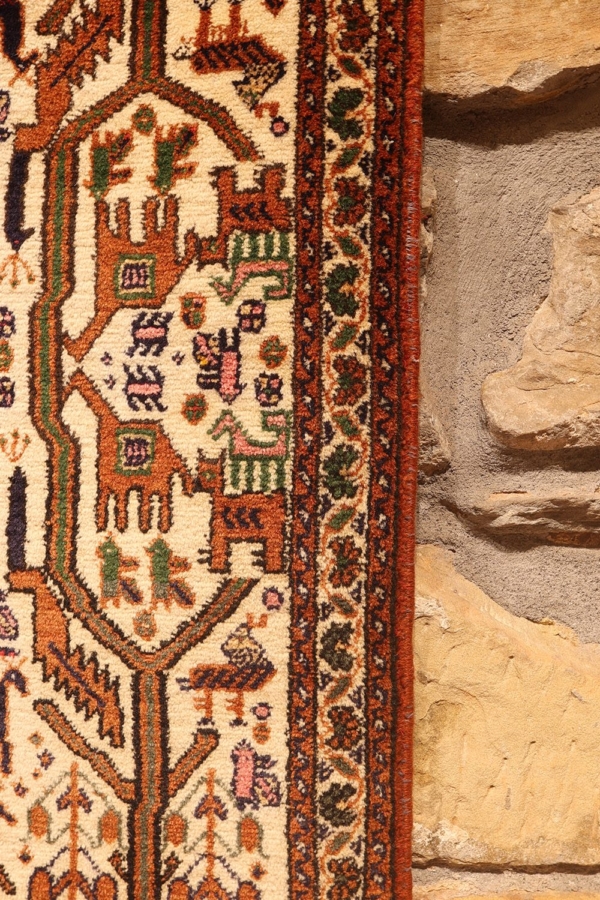 Semi-antique afshar rug from Iran. 91x64 cms - Image 4