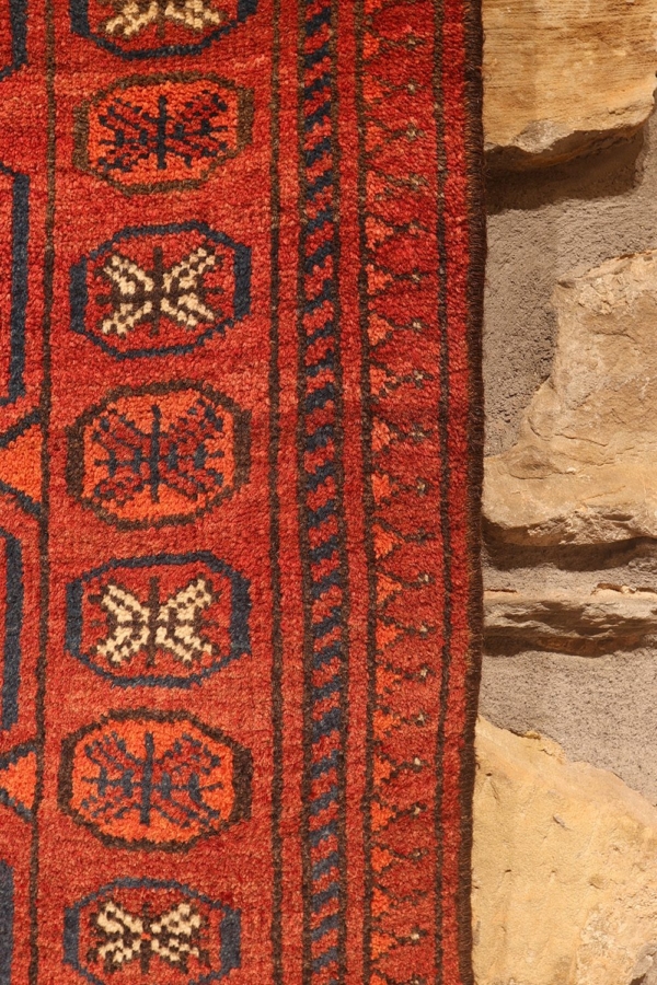 Antique Ersari rug from Afghanistan. 97x60 cms - Image 4