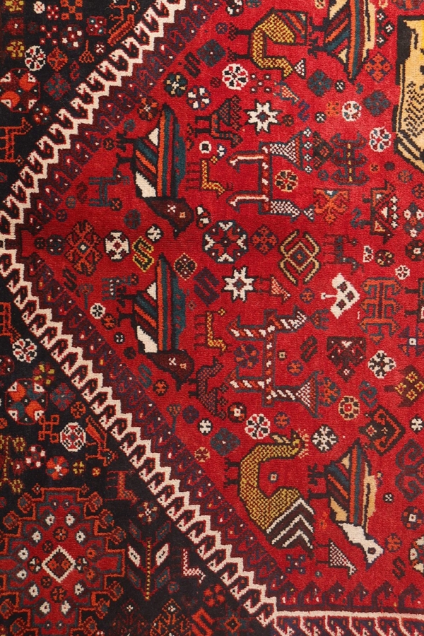 Vintage Qashqai rug from Iran. 202x130 cms - Image 4