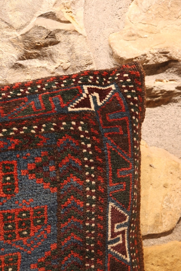 Antique Baluch pillow or balisht from Afghanistan. 88x51 cms - Image 5