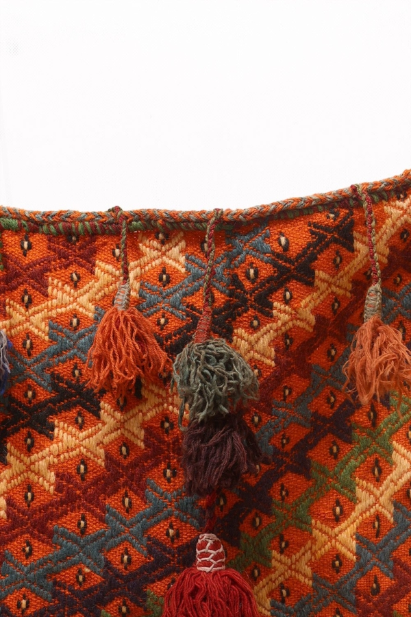 Vintage Arabic baby craddle or nanoo from Iran. 95x80 cms - Image 4