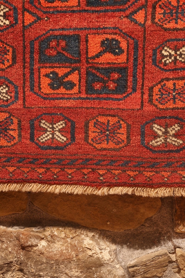 Antique Ersari rug from Afghanistan. 97x60 cms - Image 5