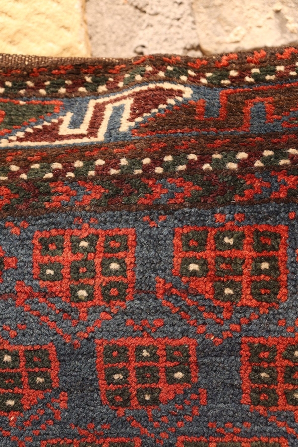 Antique Baluch pillow or balisht from Afghanistan. 88x51 cms - Image 6