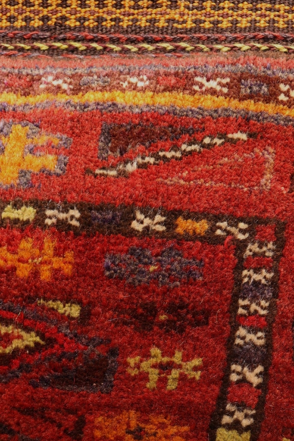 Almohadón o balisht semi antiguo Baluch, Afganistán. 112x65 cms - Imagen 3