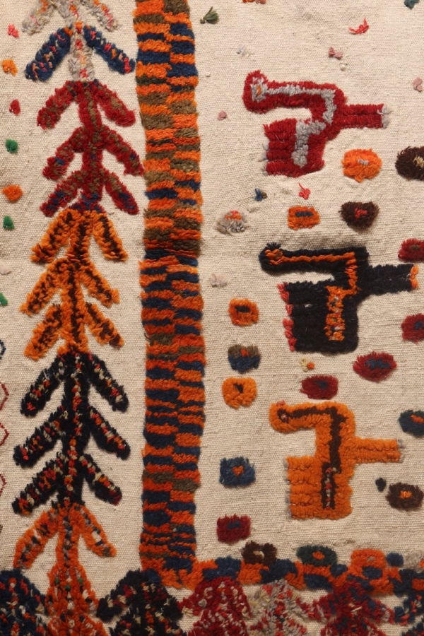 Vintage Qashqai horse blanket or jol from Iran. 140x97 cms - Image 6