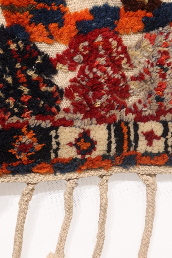 Vintage Qashqai horse blanket or jol from Iran. 140x97 cms - Image 7