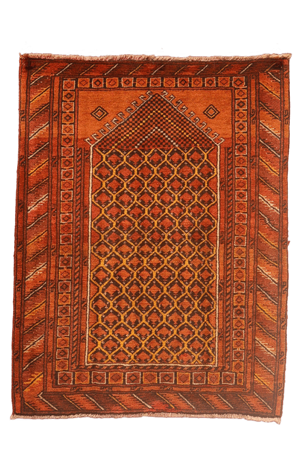Semi-antique Turkman rug from Afghanistan. 105x83 cms - Image 8