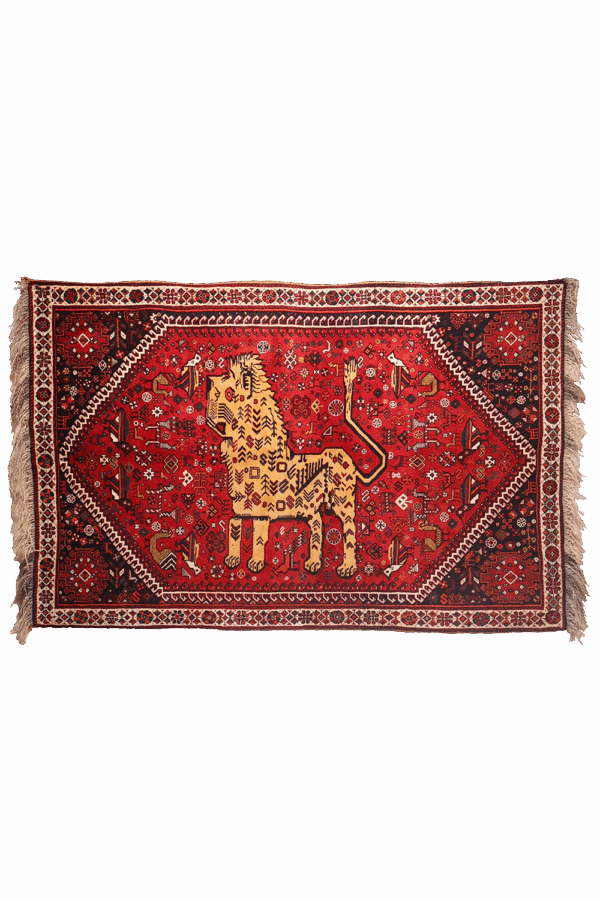 Vintage Qashqai rug from Iran. 202x130 cms - Image 8