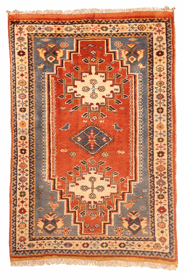 Vintage Qashqai rug from Iran. 112x79 cms - Image 9