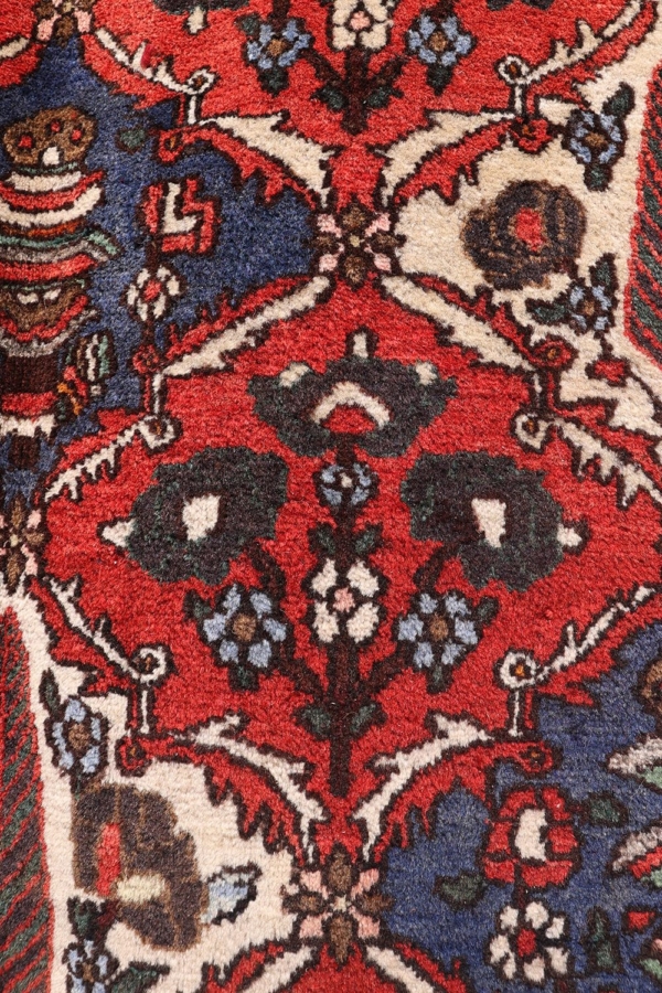 Alfombra semi antigua Bakhtiari, Irán. 203x138 cms - Imagen 9