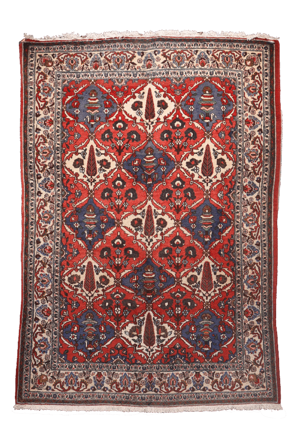 Alfombra semi antigua Bakhtiari, Irán. 203x138 cms - Imagen 11