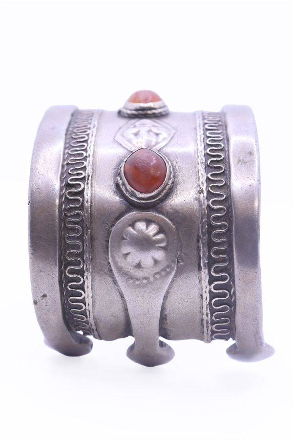 Antique Turkman bracelet, Turkmenistan. 7x 5.2 cms - Image 3