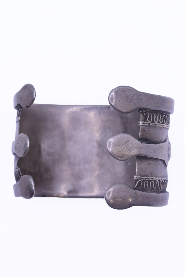 Antique Turkman bracelet, Turkmenistan. 7x 5.2 cms - Image 4