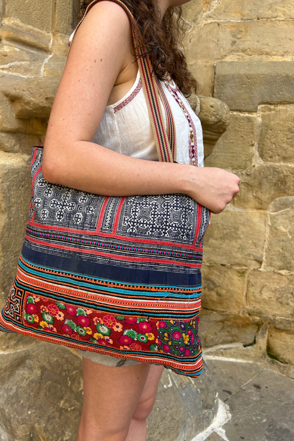Bolso vintage de la etnia Hmong, Tailandia. - Imagen 2