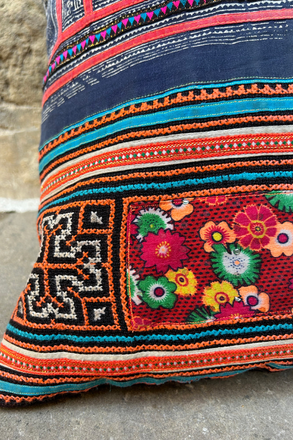 Bolso vintage de la etnia Hmong, Tailandia. - Imagen 3
