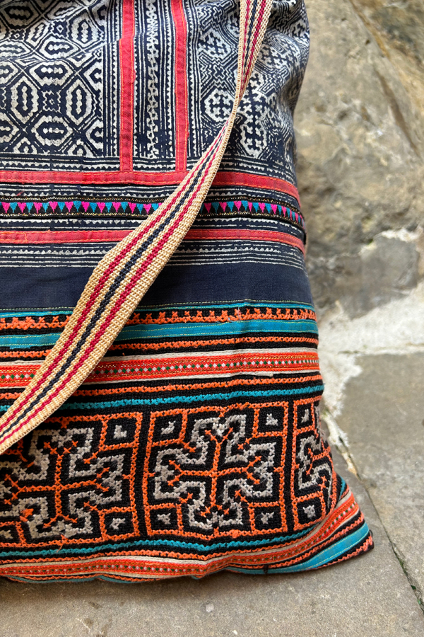 Bolso vintage de la etnia Hmong, Tailandia. - Imagen 5