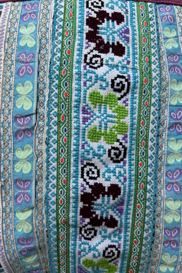 Vintage bag from Hmong tribes, Thailand. - Image 3