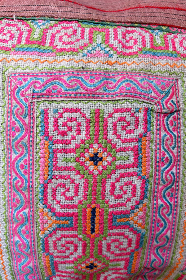 Bolso vintage de la etnia Hmong, Tailandia. - Imagen 4