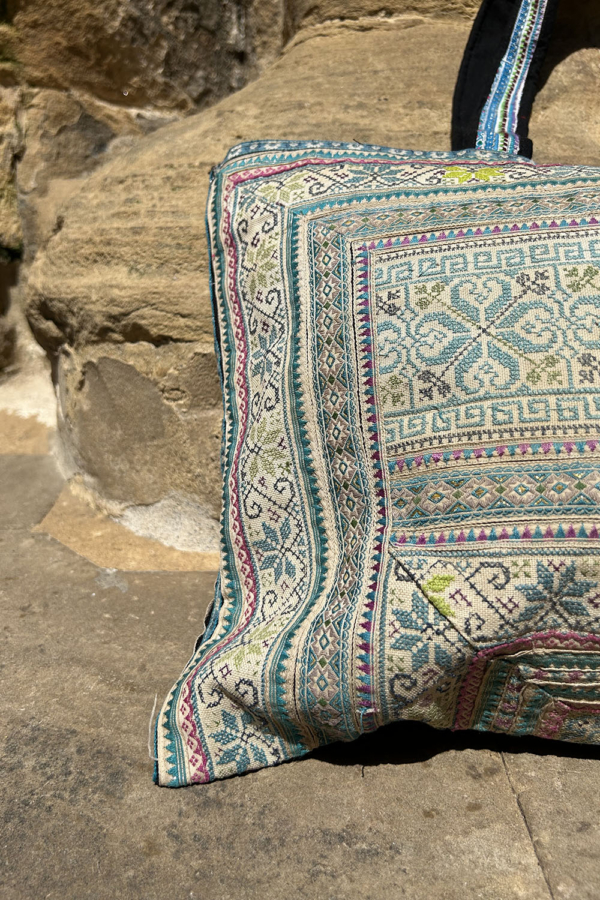 Bolso vintage de la etnia Hmong, Tailandia. - Imagen 4