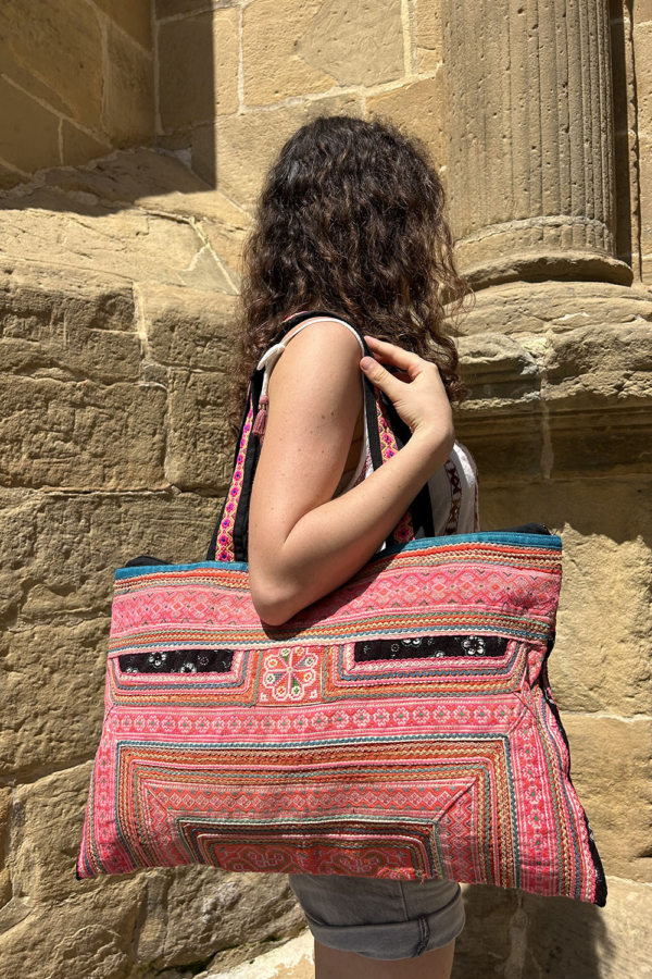 Bolso vintage de la etnia Hmong, Tailandia. - Imagen 2