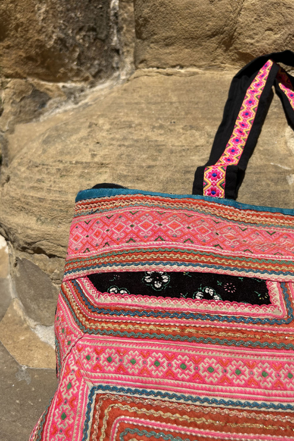 Bolso vintage de la etnia Hmong, Tailandia. - Imagen 4