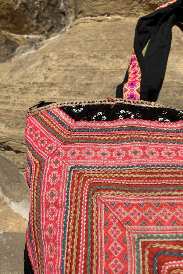 Bolso vintage de la etnia Hmong, Tailandia. - Imagen 6