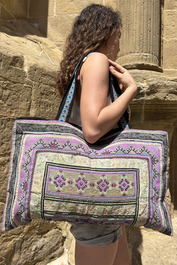 Bolso vintage de la etnia Hmong, Tailandia. - Imagen 2