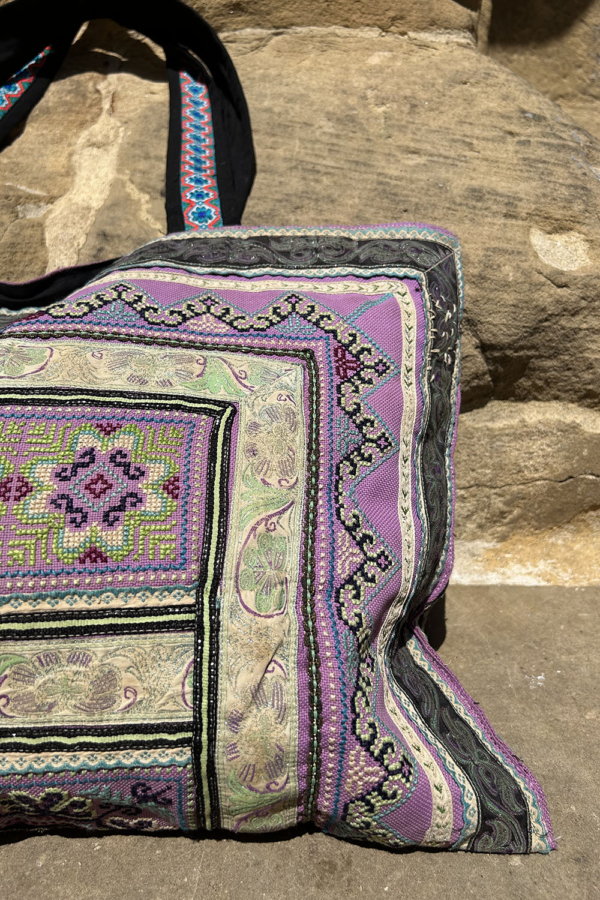 Bolso vintage de la etnia Hmong, Tailandia. - Imagen 3