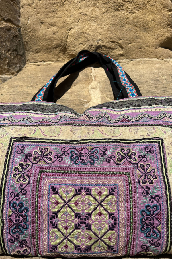 Bolso vintage de la etnia Hmong, Tailandia. - Imagen 4