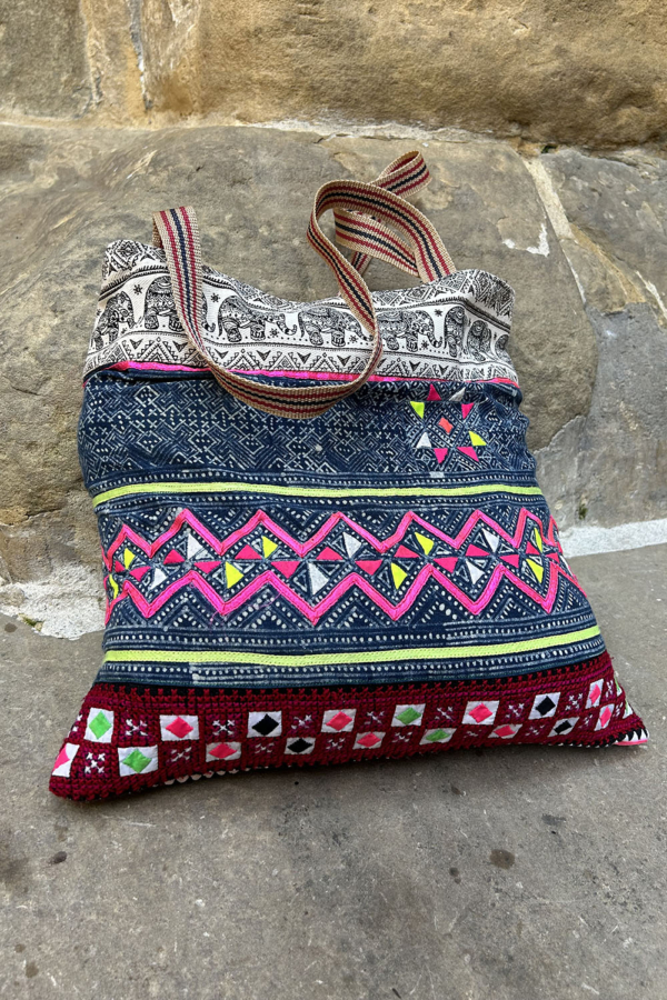 Vintage bag from Hmong tribes, Thailand.