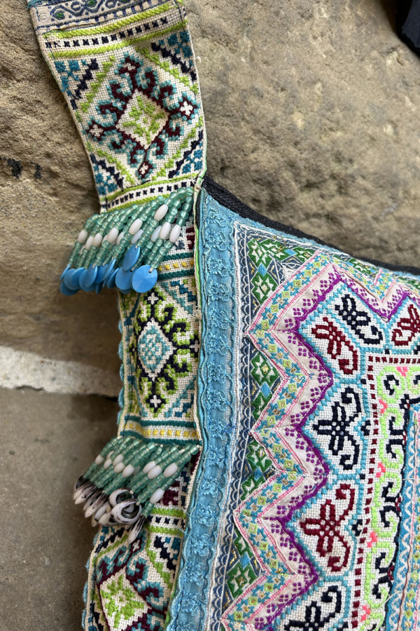 Bolso vintage de la etnia Hmong, Tailandia. - Imagen 3