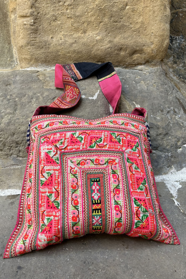 Vintage bag from Hmong tribes, Thailand.