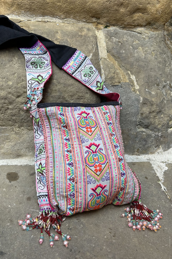Vintage bag from Hmong tribes, Thailand.