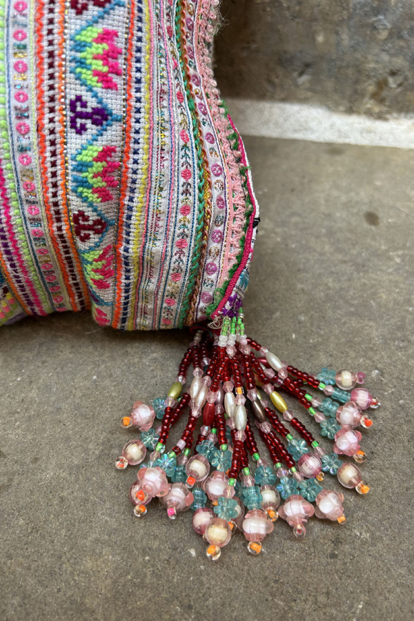 Vintage bag from Hmong tribes, Thailand. - Image 4