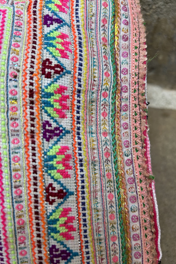 Vintage bag from Hmong tribes, Thailand. - Image 5