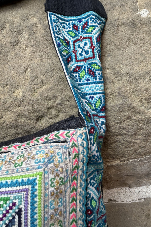 Bolso vintage de la etnia Hmong, Tailandia. - Imagen 4