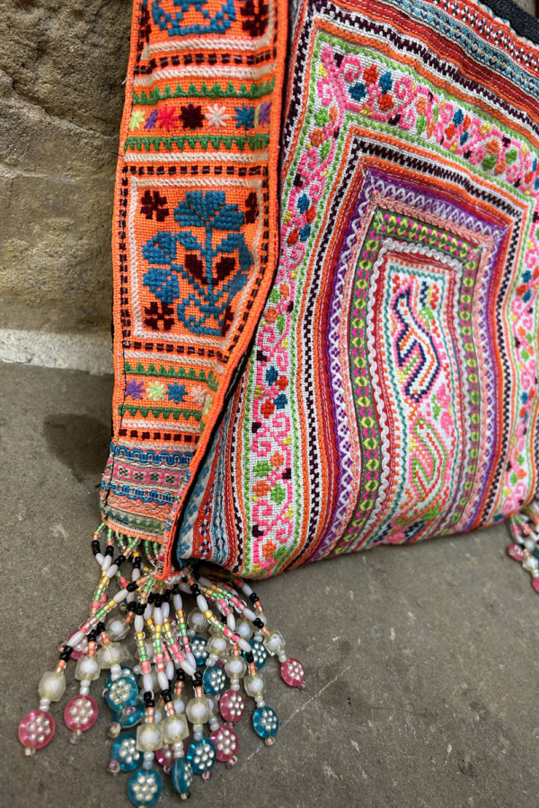 Bolso vintage de la etnia Hmong, Tailandia. - Imagen 3