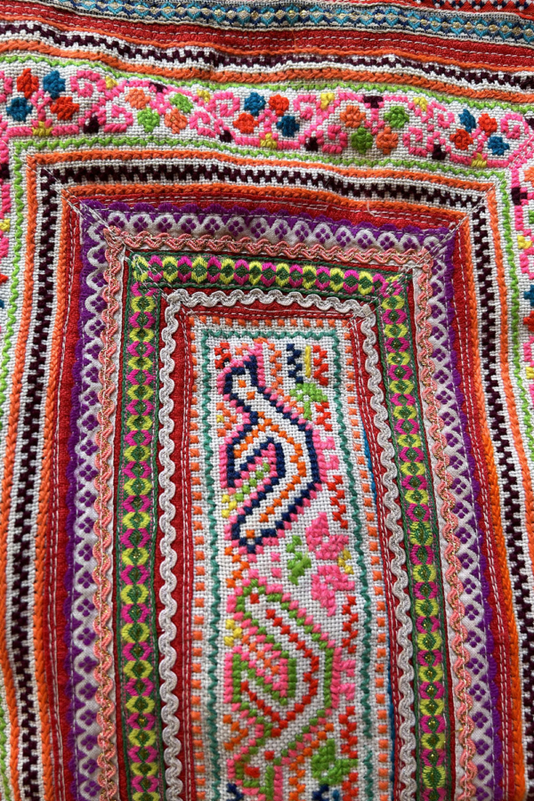 Bolso vintage de la etnia Hmong, Tailandia. - Imagen 5