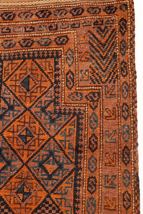 Alfombra antigua Baluch, Afghanistan. 125x90 cms - Imagen 8