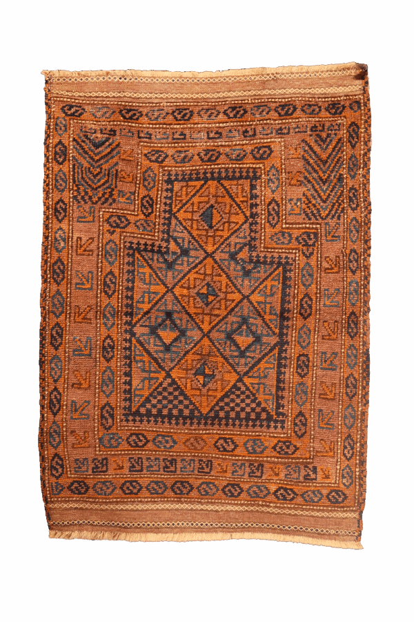 Alfombra antigua Baluch, Afghanistan. 125x90 cms - Imagen 12