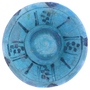 Cuenco antiguo de Kashan, Irán. Siglo XIII. 18 Øx8,5 cms