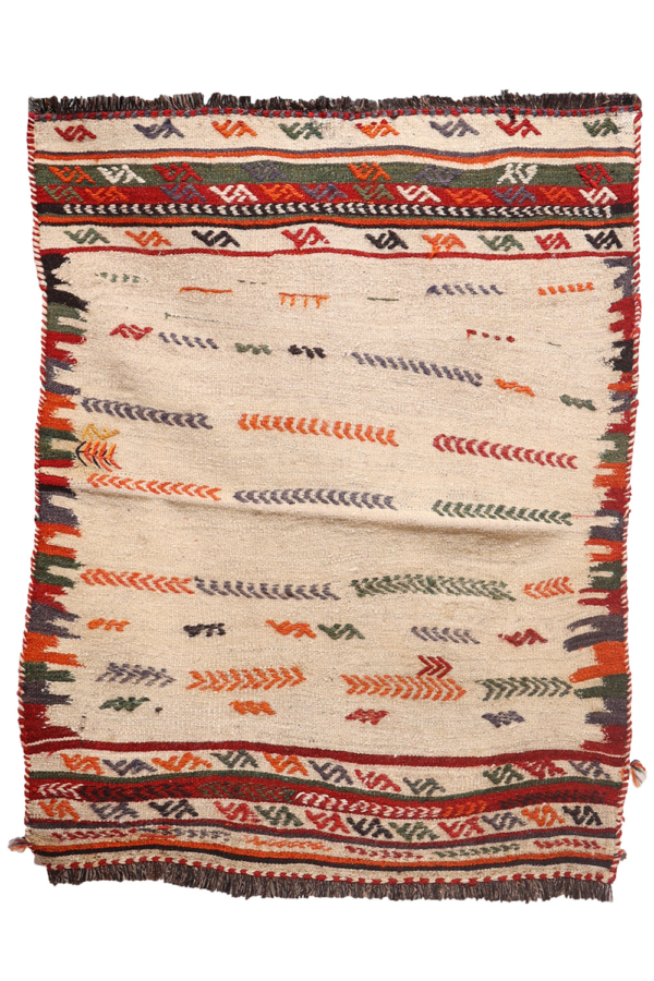 Sofreh o Kilim semi antiguo Luri, Iran. 122x99 cms - Imagen 2